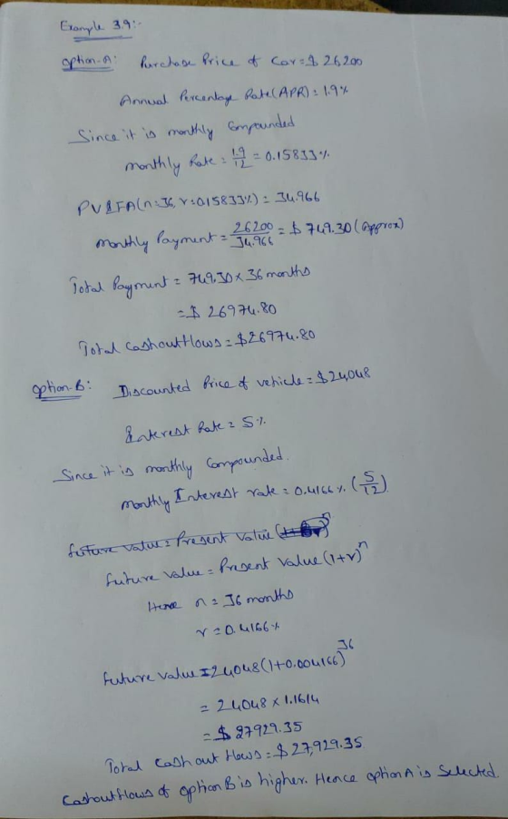 Exanyle 3.9 Rrrehaol Pricu Cor:4 26 200 Annual hreantay Rate(APR): 19% Since it is mnthly Gmpundd month ly Rake 0.15813% FALN