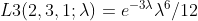 3/12 L3(2, 3, 1; A) e