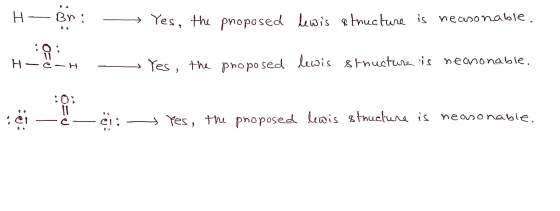 Br Yes, thu pnoposed ois etnuctune is neanonable. :8 H-C Tes, th pho po sed Lwis stnuctu is neanonable - H uais sthuctune is