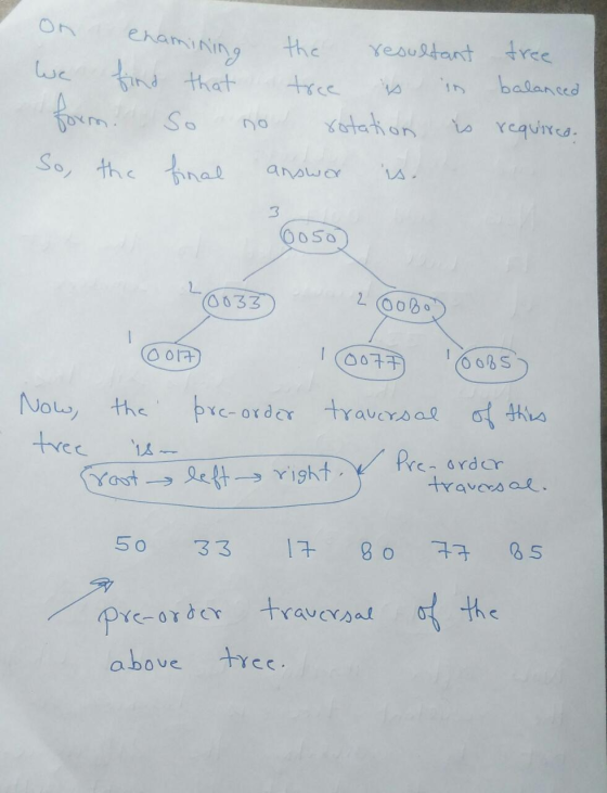 enamining tree We find that the resultant tree balanced rotation is required. So So, the final answer is. 3 ooso (0033 2 oogo