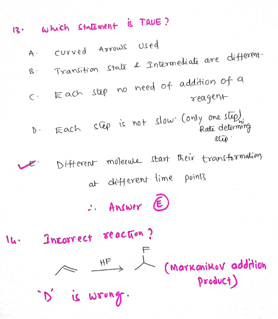 whuch Stament i TAUE (3 Arows used curved A . Transition Stal Intzrmediatī are different need of addition of a Each stap no r