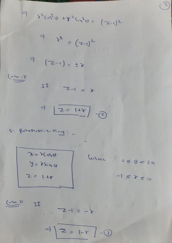 = 2²custa + y 2 sinho = 12-12 ㅋ (2-1)² =) (2-1) = (osc-I IS Z-1 = 8 -) 2= 1tr s. Parametrization : x=hoso Whac y=&sino os a <