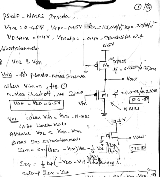 asv pmos ad o voutant 013 psedo - Nmos Anverter, Van=0-65V, Vqp=-0.45v lkn = 115 palv; kp2 30jualum VDSAM =our, Vosalpa Laur