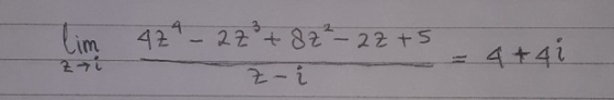 lim az-2z*+82--22+5 こ=4+41 Z一{ そう