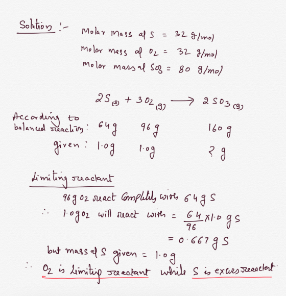 Solution :- Molar mass als = 32 g/mol moler mass al O2 = 32 g/mol moler massal Soz = 80 g/mol 25 g + 302 g 2503 (9) balanced
