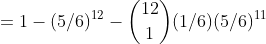 -1- (5/0) - (12)(1/6)(5/6)