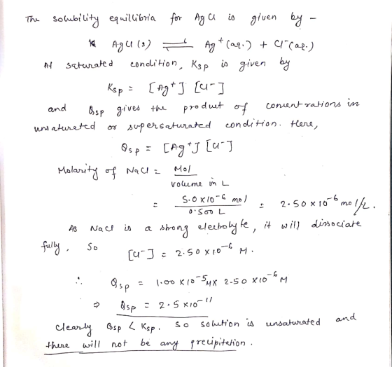 ThSoubility equillibra for given by is Agu l) A (a C(a2.) condition, Ksp i^ given J AH STturate d Ksp u-J and Conent raions i