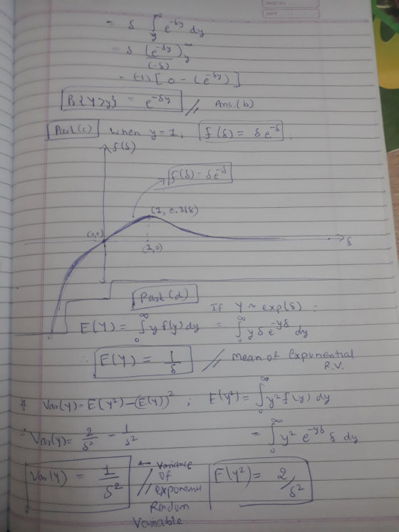 S) Ans.( b) of exponan Vomable