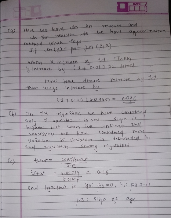 DATE Here on we have in response and we have un for predicter so approximation method which says If en (y) = pot fun (8,2) wh
