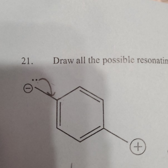 21. Draw all the possible resonatin