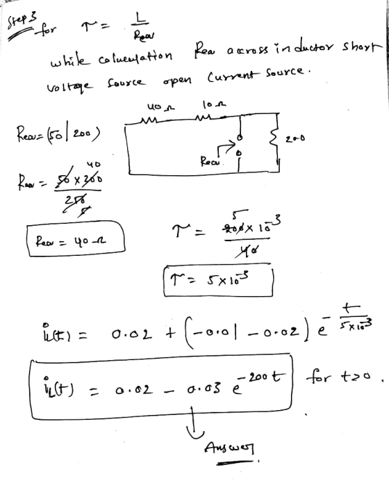 while voltage colucaefation source open ue 1 Rear across inductor shout! Current source. (e - Recez fol 200) 6 7 1-6 - 4x246