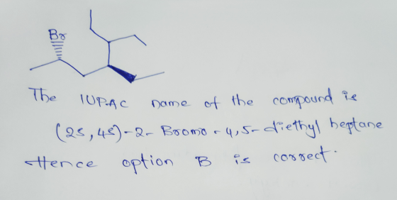 The TUPAC Dame of the compound e 5-4Fethyl beptane cossect 2,46-2- Boomo option tence B