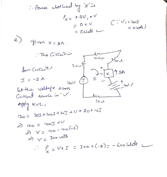 :: Power aborbed by this Pxz OSV, AV =oxy (U,=40I = ocotes = Oklath L o given x=21: The Cirautin ز یبا you You XX from Corcut