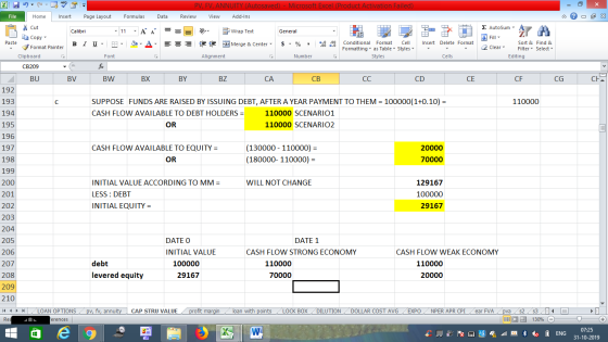 PV, FV, ANNUITY (Autosaved) Microsoft Excel (Product Activation Failed) File Home Insert Page Layout Formulas Data Review Vie