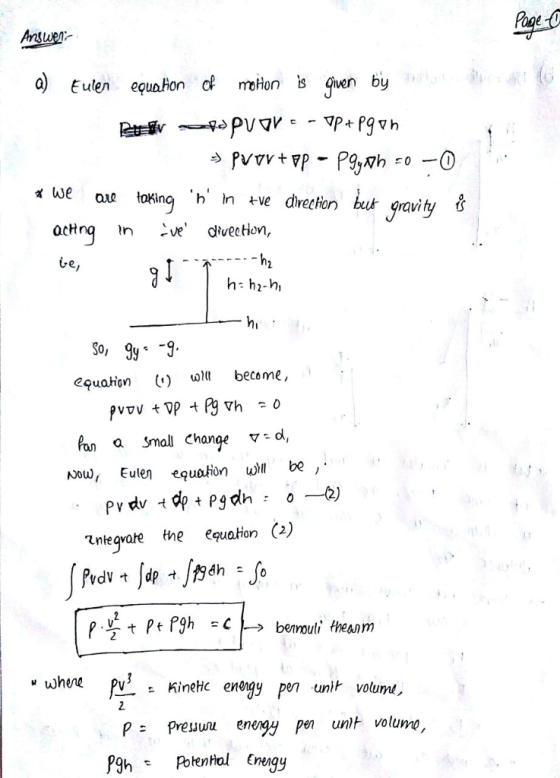 o) Eulen eçuakon d meion ven by * e oue toking drechior acHnq n .ve divecHon, h: hr-hi hi So, 9y 9 equagn lbecome, ) « Pon a