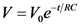 V=V e RC