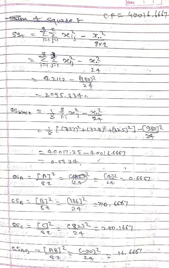 Date: Sum of C:-=-५००1-661 square = >< 4- _ SST - - . ४४१. | | 2 / । 24 - / . | 24 = 22_112_-_6so) | 24- • 2.०१ S.334-2,_____