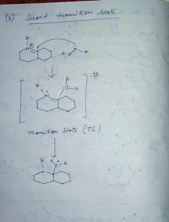 (3) Second transition states E- Z two-H do 7 # :04 Transition State (T.S.) I HEH 10. IN +