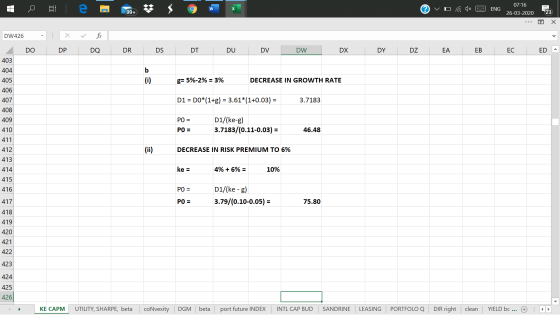 = W - ENG @VO G. 1x 2 07:16 26-03-2020 X : * fix DPDQ DR DS DI DUDVDW DX DYDZ EA EBEC ED A b (0) g= 5%-2% = 3% DECREASE IN GR