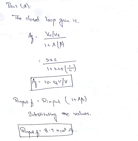 2s The cloted loop gain is 2 S put no