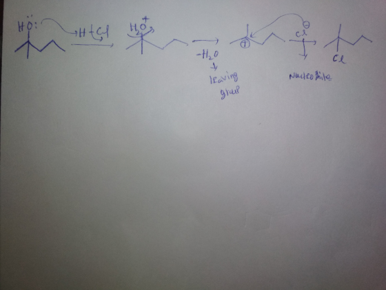 in the det -Ho leaving Nucleothile leaving group Nucleothile