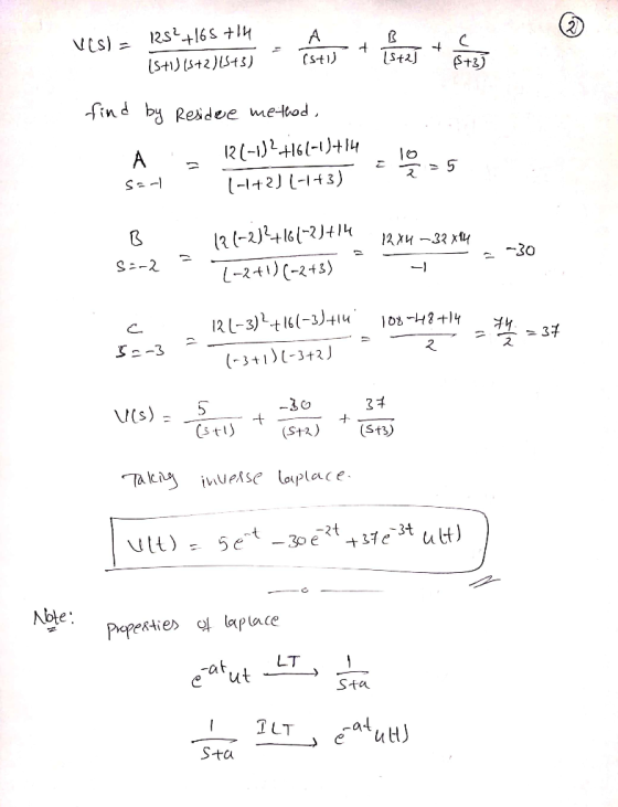 Vis) - 125²+165 tlu R (5+1)(3+2) (S13) (stil +3) find by Residee methad, A - 12(-1)² +161-1)+14 sal (142)(-14) 1 B 5:-2 (21-2