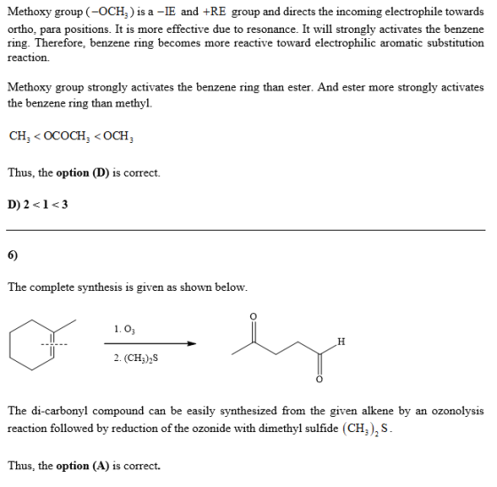 Methoxy group (-OCH) is a IE and +RE group and directs the incoming electrophile towards ortho, para positions. It is more ef