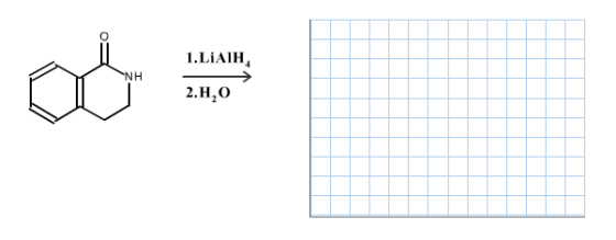 Draw the organic product for the following reactio