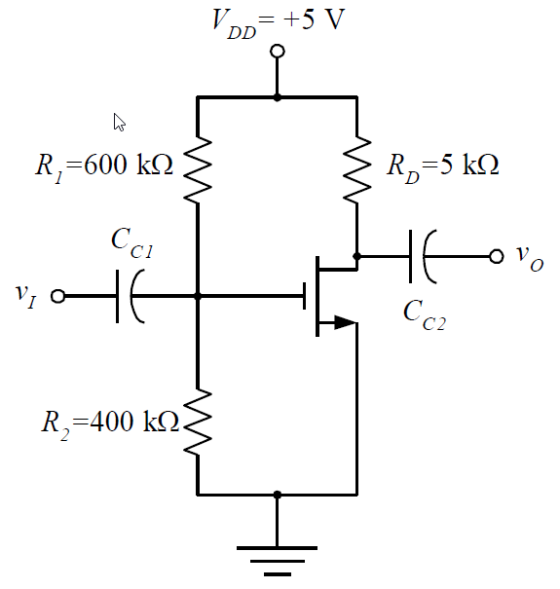 pр +5 V DD R 5 k R,-600 k Cci Cc2 R, 400 k T