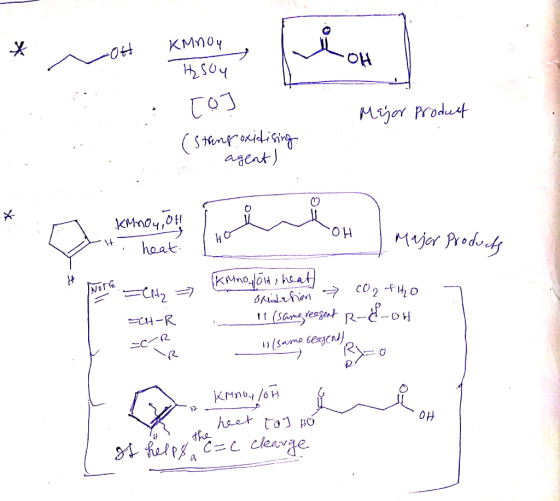 * not known plan + -OH KMM04 T2504 : Mejor product TOJ ( String oxidising. . agent) KMnO4, 40 It ., Major Products Kimmolons