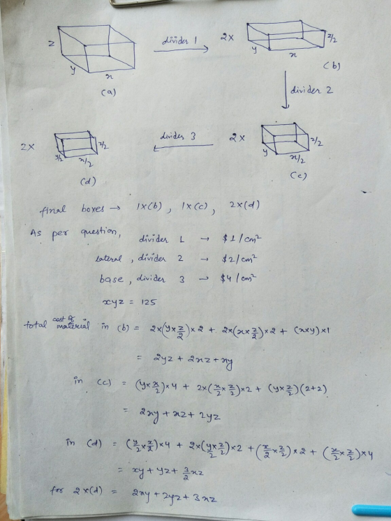 divider I [/ N. n (6) n divider 2 dirides 3 2x 12/2 2x 조 t ng 2/2 (c) (d) final boxes 1x(b), IX(c) 2x(d) AS per question, div