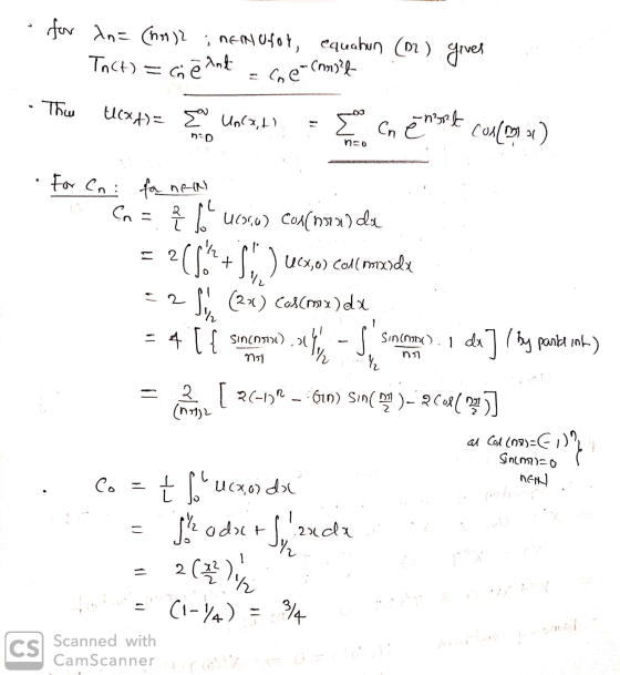 for an = (hou? ; nenufot, equalun (Dr) gives Tact) = che ant Thw U(x4)= { Unca, ki COM) Chennit E che nort n: no ole - S. no