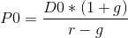 PO = = DO* (1 +9) r -9