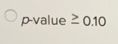 p-value 20.10