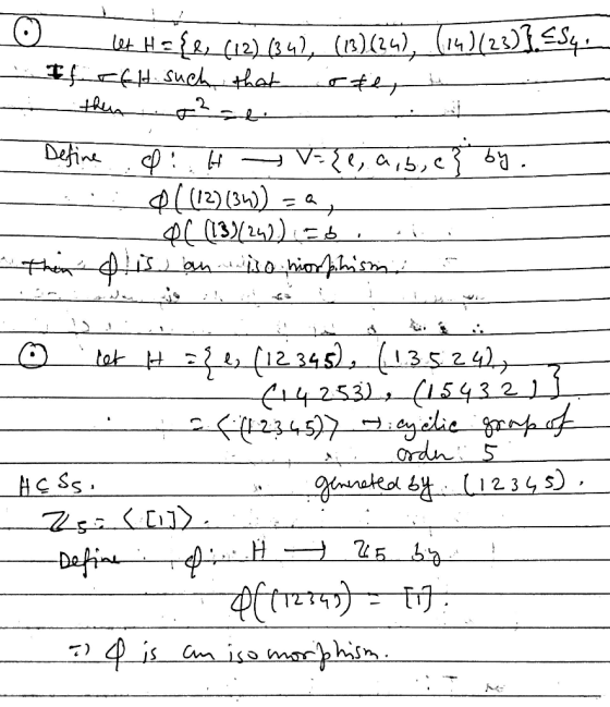 o let H= {e (12) (34), (13)(24), (14)(23)} <S. If rfl such that otet these skia ri Define . Q: H = {e, a,b,c} by. ..:: Ol (12