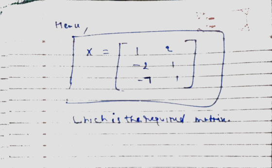 Menu / X which is the required mattina