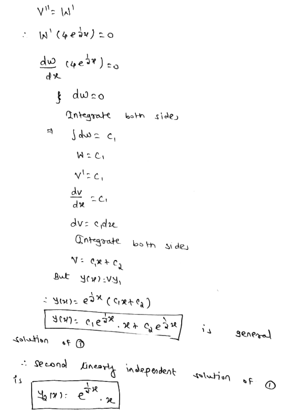 الما ۱۱۱ : WCeau)=0 dw cheap) ao dre dwao Integrate both side, Jdw=c, Waci vlaci dv -ci dre dv=cidre Integrate both N = eget