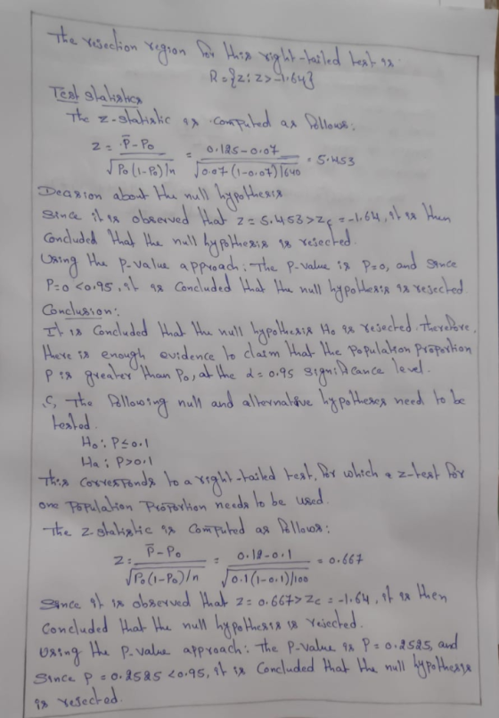 2-P-P o.a <0,95,仆 仅 :0 nclude ﹀ Conclusion: Ha ; p> Ζ.slali,84c is P-Po llauoa: Th Fuhd a Yejeche Concude