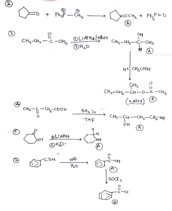 Do + m3_, — Doma mapao - CH + PbP=0 3 OH сиси, CH₃-CH2-C-CH2 OliAlHa Lether cu.. H20 삐C대3c00에 - CH3 u CH₃-CH₂-CH-o-e-CH₂ (es