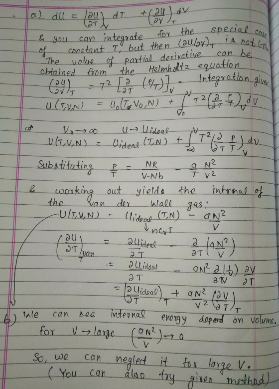 -a-you-can-integrate. for the special ㄧ-constant The value of To but then-Oulay)T-Anoty -partial-derivative t-obtained-from-the-Helmholtz-의 uation Integration a U Vo 2 7 SubatitutingP V-Nb the 2. JT van eyy daeyd on voun ( You can-ako giver msthnd