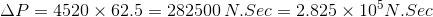 ▲P-4520 × 62.5 282500 N.Sec 2.825 × 10°N.Sec