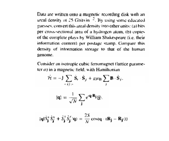 Data are written onto a magnetic recording disk with an arcal density ist 33 Ghitsin ?. By using some educaich guesses. conve