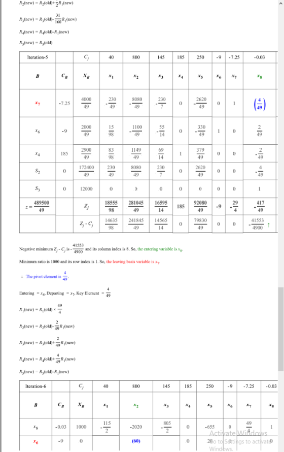 Rlnew R (old)R(new) 160 R4(new) = R4(old)-R1(new) e-R (old) Iteration-5 145 185 250 9-7.25 0,03 230 49 8080 230 2620 49 49 49