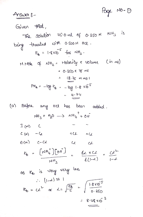 NO-O Answen 8 Griven tal NHis The Solution troatid birg -S Cin m) Holasity x volume M Moe f AH (8.7s mo PK Ca) Befora any tl