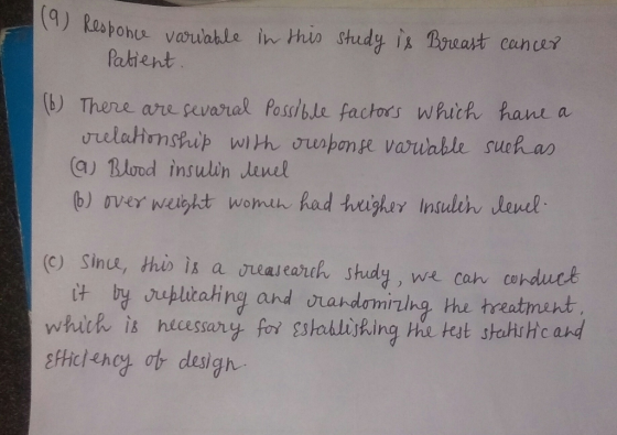 bohu vau lable İn.hhw studyik B9uat can ces? fatient (b) There are pevarel Posslb le fachors whitch hant a urele.hrnship with