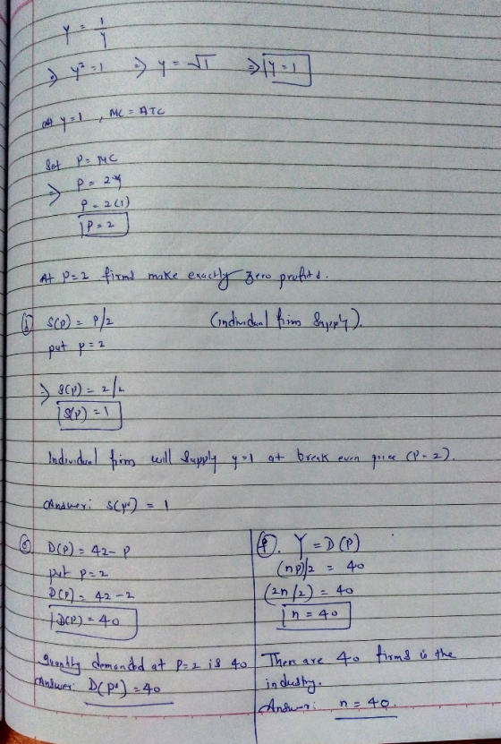 a youn yo $112 ally-L, MC = ATC L MC = ATC WE Set P = MC Typ.20) 122 at Prz find make exsly deco profunds. Lo sce) = 1/2 (ind