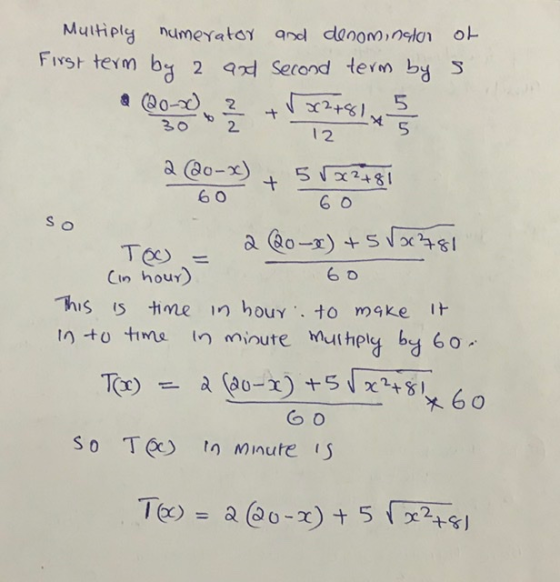 Multiply numerator and denominator of First term by 2 and second term by s 12 so 2 20-2) + 51x2781 60 60 TO) = - 2 (20-8) + 5
