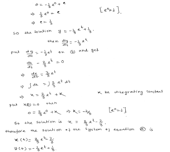 te te n w/ eo wh das bet [eºzd). and get e the sountion y = so 3 Wh then dy put dy - bet on -الن dt t e =o da dt w/N UN हो et