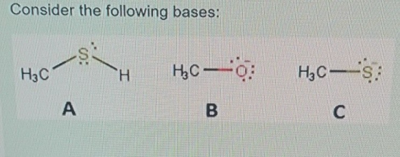 Consider the following bases: Нас нсо: н,c-s: А В
