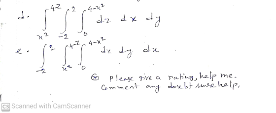 42 2 4-22 d. Os dz dx dy 6 72 -2 4-12 4-7 e dx dz dy ST 22 o please give a nating, help me. Comment any doubt sure help, CS S